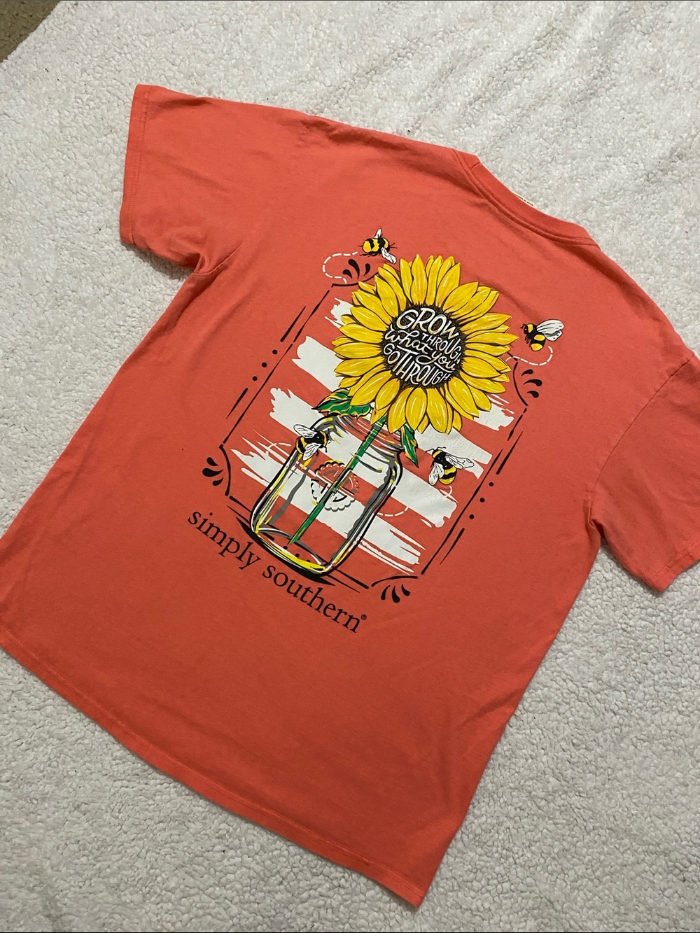Simply Southern women’s size large Coral Short-sleeve shirt - Picture 12 of 16